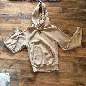 Champion Beige Reverse Weave Hoodie